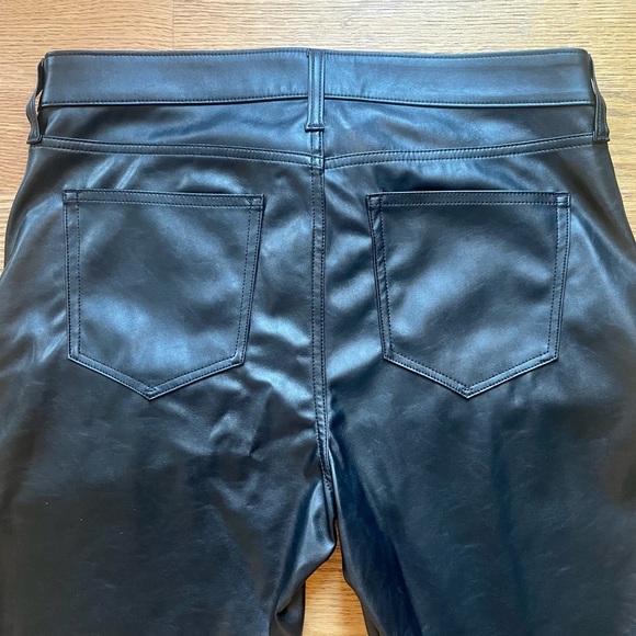 GAP Baby Boot Mid Rise Faux Leather Jeans - Picture 5 of 7